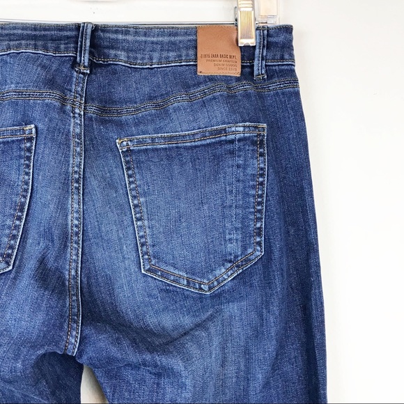 Zara Denim - Zara Denim High Rise Flare Blue Jeans